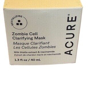 Acure Zombie Cell Clarifying Mask Gel Treatment Niacinamide 1.3 fl oz